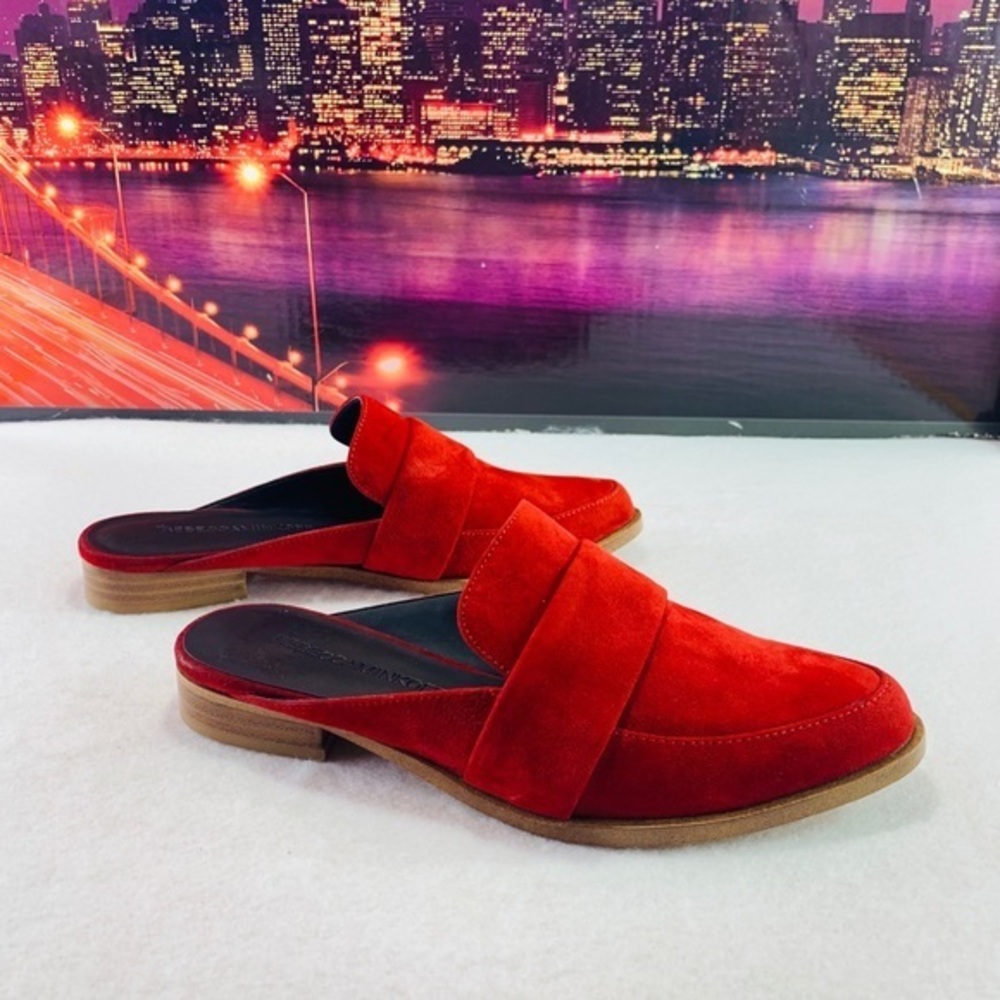 REBECCA MINKOFF CHERRY RED CHAMILLE MULE
